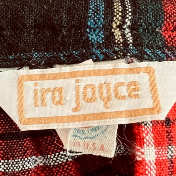 Vintage Red Tartan Plaid Midi Skirt Size 9/10 - Picture 9 of 11